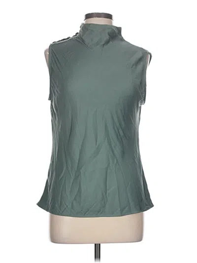 Pre-owned T Tahari Sleeveless Blouse In Green