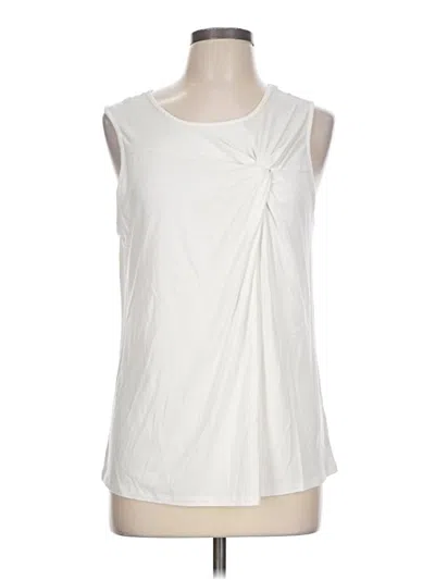 Pre-owned T Tahari Sleeveless Blouse In Ivory