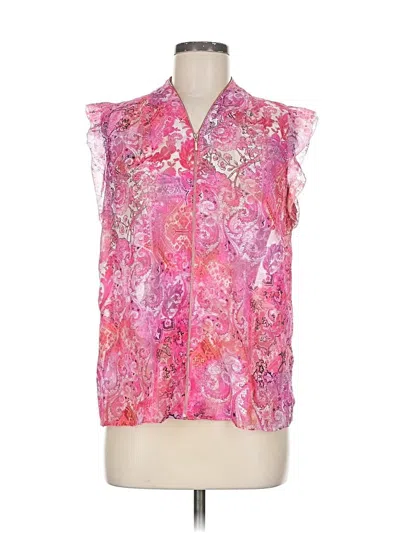Pre-owned T Tahari Sleeveless Blouse In Pink