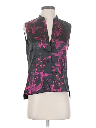 Pre-owned T Tahari Sleeveless Blouse In Purple