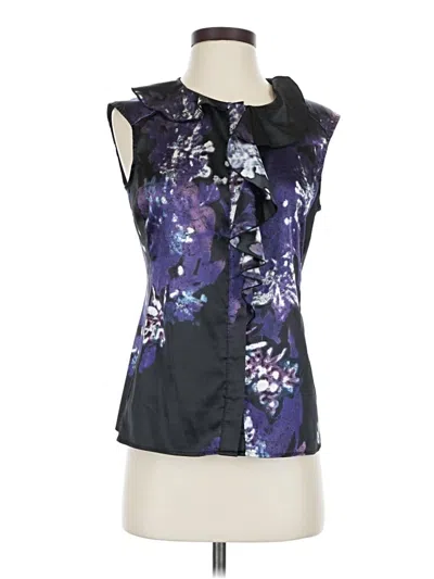 Pre-owned T Tahari Sleeveless Blouse In Purple