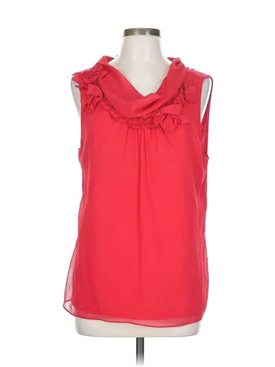 Pre-owned T Tahari Sleeveless Blouse In Red