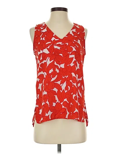 Pre-owned T Tahari Sleeveless Blouse In Red