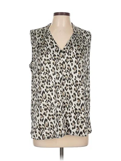 Pre-owned T Tahari Sleeveless Blouse In White