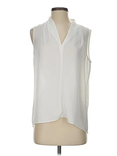 Pre-owned T Tahari Sleeveless Blouse In White