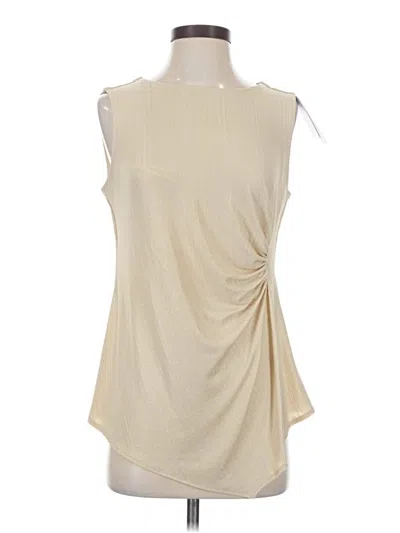 Pre-owned T Tahari Sleeveless Blouse In White