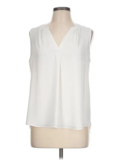 Pre-owned T Tahari Sleeveless Blouse In White