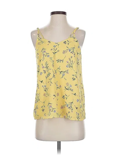 Pre-owned T Tahari Sleeveless Blouse In Yellow