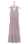 T Tahari Sleeveless Pleated Maxi Dress In Pink