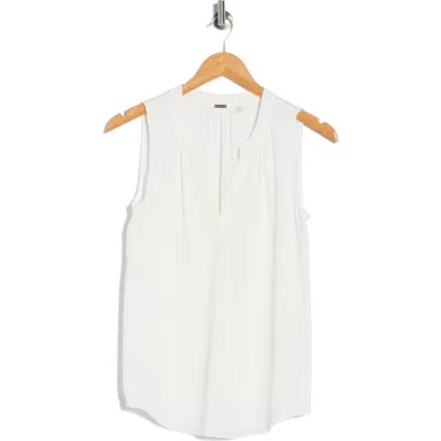 T TAHARI T TAHARI SLEEVELESS SPLIT NECK TOP