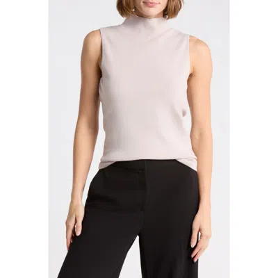 T Tahari Sleeveless Sweater In Neutral