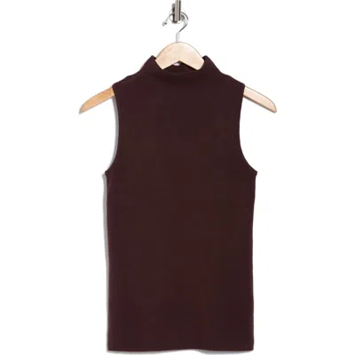 T Tahari Sleeveless Sweater In Brown