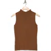 T Tahari Sleeveless Sweater In Hazelnut