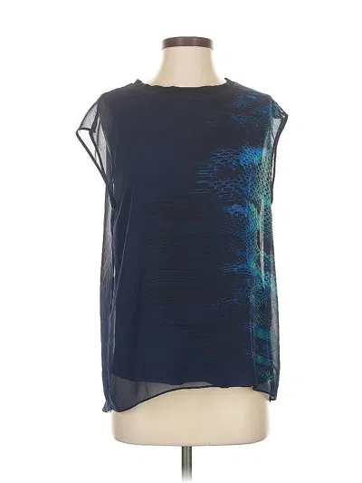 Pre-owned T Tahari Sleeveless T-shirt In Blue