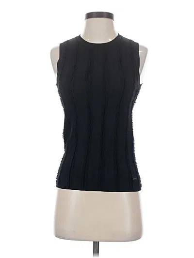 Pre-owned T Tahari Sleeveless T-shirt In Black