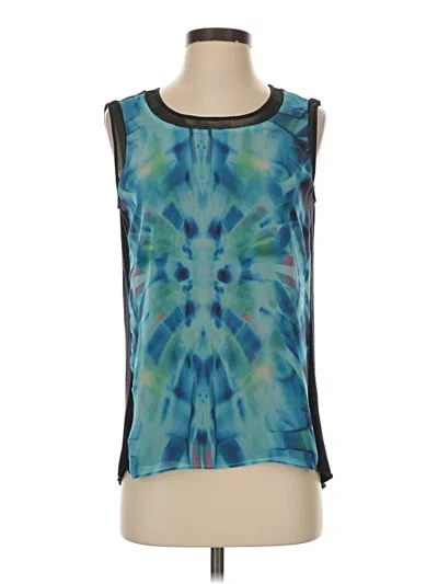 Pre-owned T Tahari Sleeveless T-shirt In Blue
