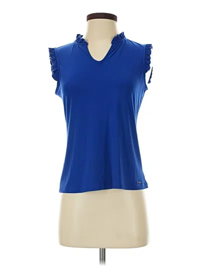 Pre-owned T Tahari Sleeveless T-shirt In Blue
