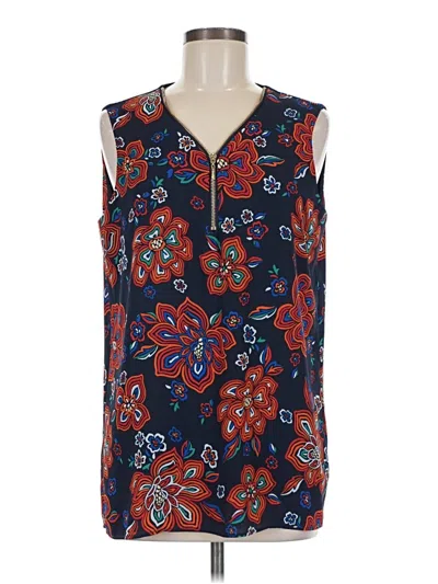 Pre-owned T Tahari Sleeveless T-shirt In Blue