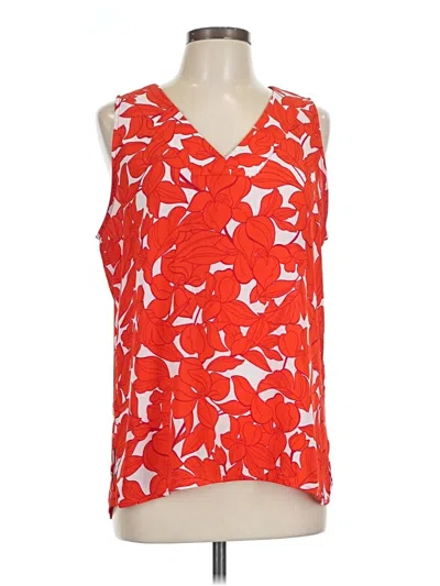 Pre-owned T Tahari Sleeveless T-shirt In Red