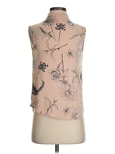 Pre-owned T Tahari Sleeveless T-shirt In Tan