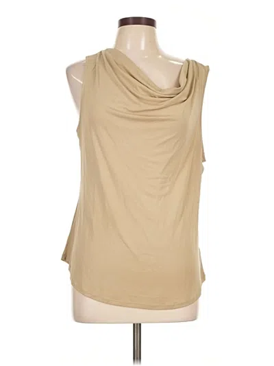 Pre-owned T Tahari Sleeveless T-shirt In Tan