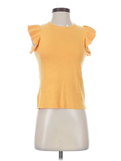 Pre-owned T Tahari Sleeveless T-shirt In Yellow