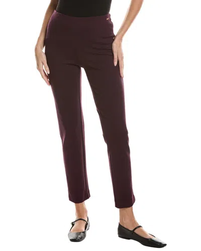 T Tahari Slim Leg Pant In Brown