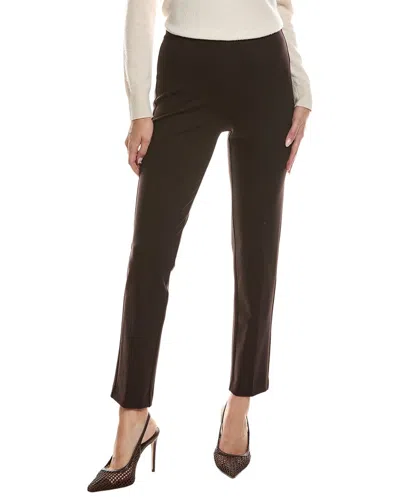 T Tahari Slim Leg Pant In Brown