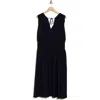 T Tahari Smocked Waist Crinkle Maxi Dress In Nightlife