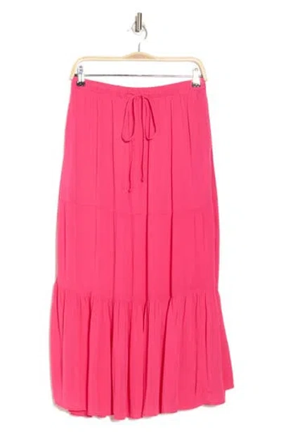 T Tahari Solid Tiered Skirt