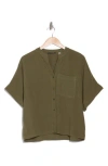 T Tahari Split Neck Shirt