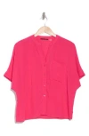 T Tahari Split Neck Shirt