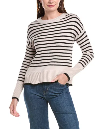 T Tahari Stripe Pullover In Neutral