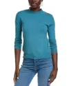 T Tahari Mock Neck Sweater In Blue