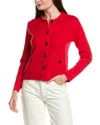 T Tahari Sweater Jacket In Red