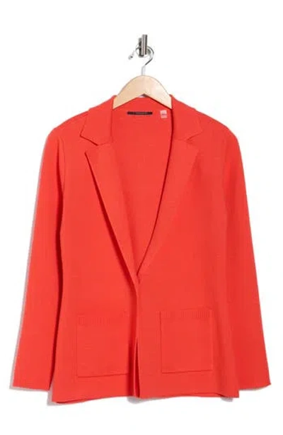 T Tahari Sweater Jacket In Red