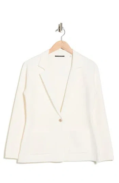 T Tahari Sweater Jacket In White