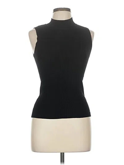 Pre-owned T Tahari Sweater Vest In Black