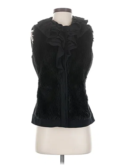 Pre-owned T Tahari Sweater Vest In Black