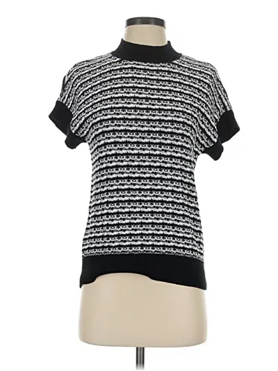 Pre-owned T Tahari Sweater Vest In Black