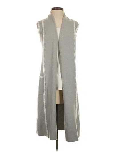 Pre-owned T Tahari Sweater Vest In Gray