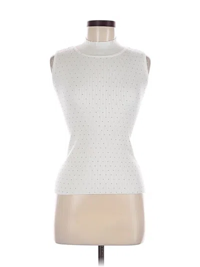 Pre-owned T Tahari Sweater Vest In White