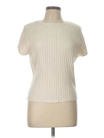 Pre-owned T Tahari Sweater Vest In White