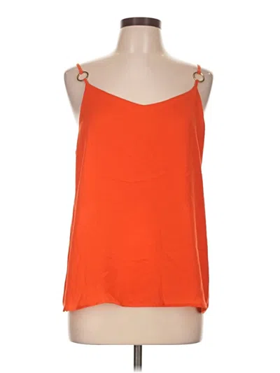 Pre-owned T Tahari Tank Top Orange Strapless Neckline Tops