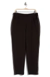 T Tahari Tapered Leg Pull-on Pants In Black