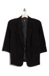 T Tahari Three-quarter Sleeve Blazer In Black