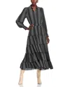 T TAHARI TIERED MIDI DRESS - EXCLUSIVE