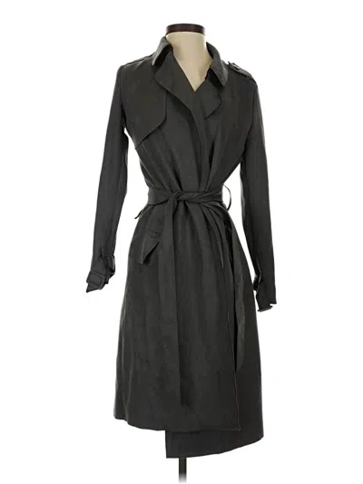 Pre-owned T Tahari Trenchcoat In Gray