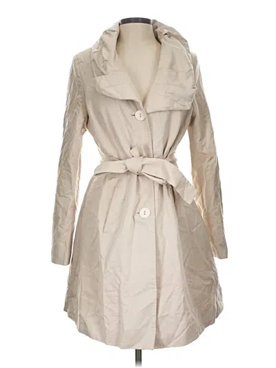 Pre-owned T Tahari Trenchcoat In Ivory