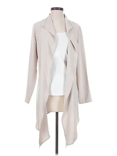 Pre-owned T Tahari Trenchcoat In Ivory